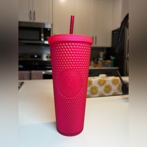 Starbucks Pink Tumbler with Straw